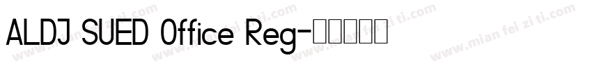 ALDI SUED Office Reg字体转换